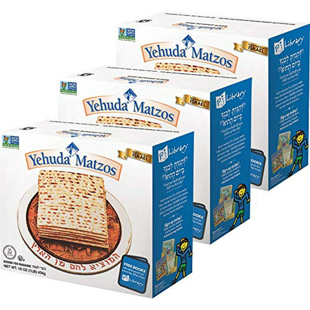 Yehuda Passover Matzos, 1lb, 3 Pack