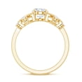 thumbnail image 2 of Nature Inspired Lab Diamond Engagement Ring - EF-VS Quality Certified - 1 Carat - with Jewelry Box, 10K Yellow Gold, US 3.00, 2 of 8