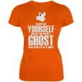 thumbnail image 1 of Halloween Always Be Yourself Ghost Orange T-Shirt Doux pour Adolescentes, 1 of 1