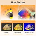 thumbnail image 4 of Set de pintura acrílica Nicpro 6 colores fluorescentes, 120 ml, luz negra, 4 of 7