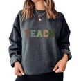 thumbnail image 6 of Collegiate Font Teacher Sweatshirt, 6 of 7