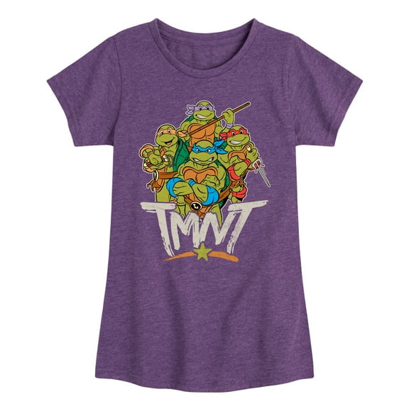 Teenage Mutant Ninja Turtles -Rebel Road Group - Toddler & Youth Girls Graphic T-Shirt