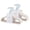 Beige, variant on 3 Sprouts Baby Velvet, Non-Slip Clothes Hangers - Pack of 30 - Beige