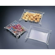 Acrylic Lucite  Small Tray With Pinched Corners 8x6 (6-PACK SET)