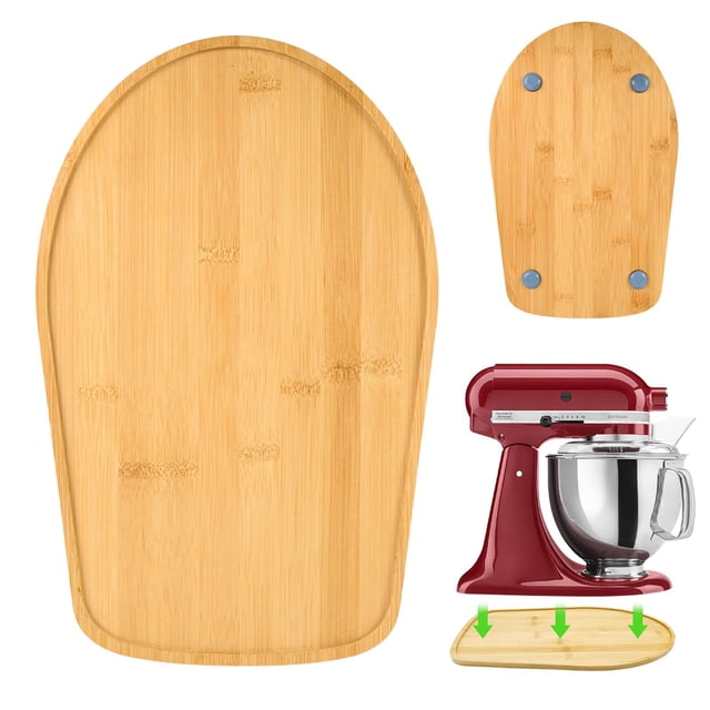 Alfombrilla Deslizante de Bambú PQPO Compatible con Kitchenaid 4.5/5 Cuartos de Galón