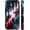 American Flag Navy, variant on for iPhone 17 Pro Compatible with Magsafe Full Body Case Screen Lens Protection Magnetic Ring for Girl Boy Cute Pattern Mediterranean Traditional Tile Art Dark Green