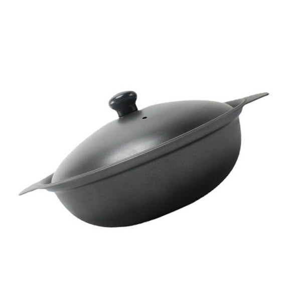 Raindrops Round Casserole Pot 1Pc for Stewing, Boiling, and Cooking in Home Kitchenware, 11.8 x 7.9 x 3.9 inches