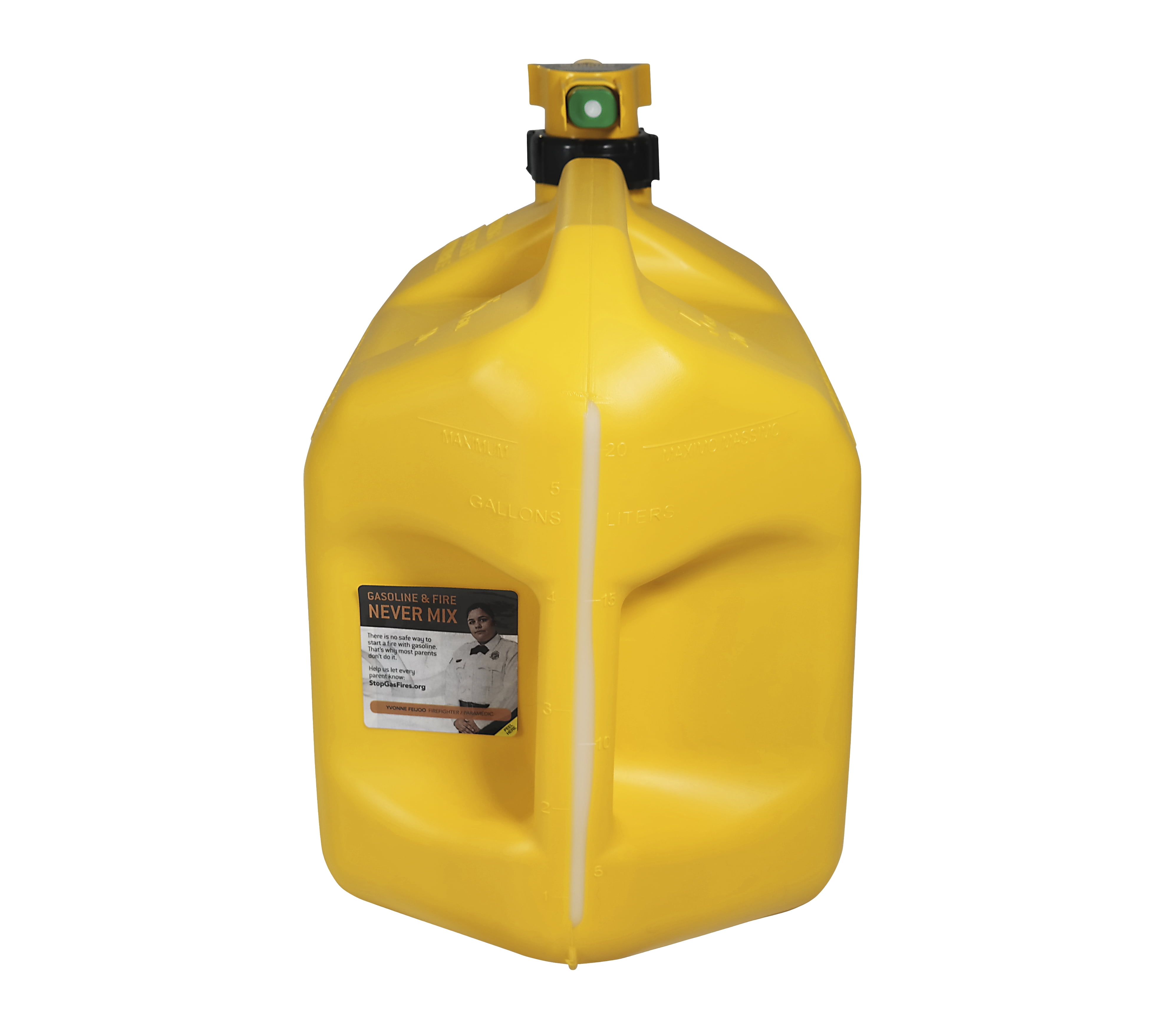 No-Spill 5 Gallon Diesel Gas Can, Yellow - Walmart.com