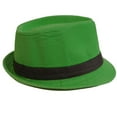 thumbnail image 5 of WESTEND Unisex Short Brim Fedora - Great for St. Patrick's Day-Green, 5 of 7