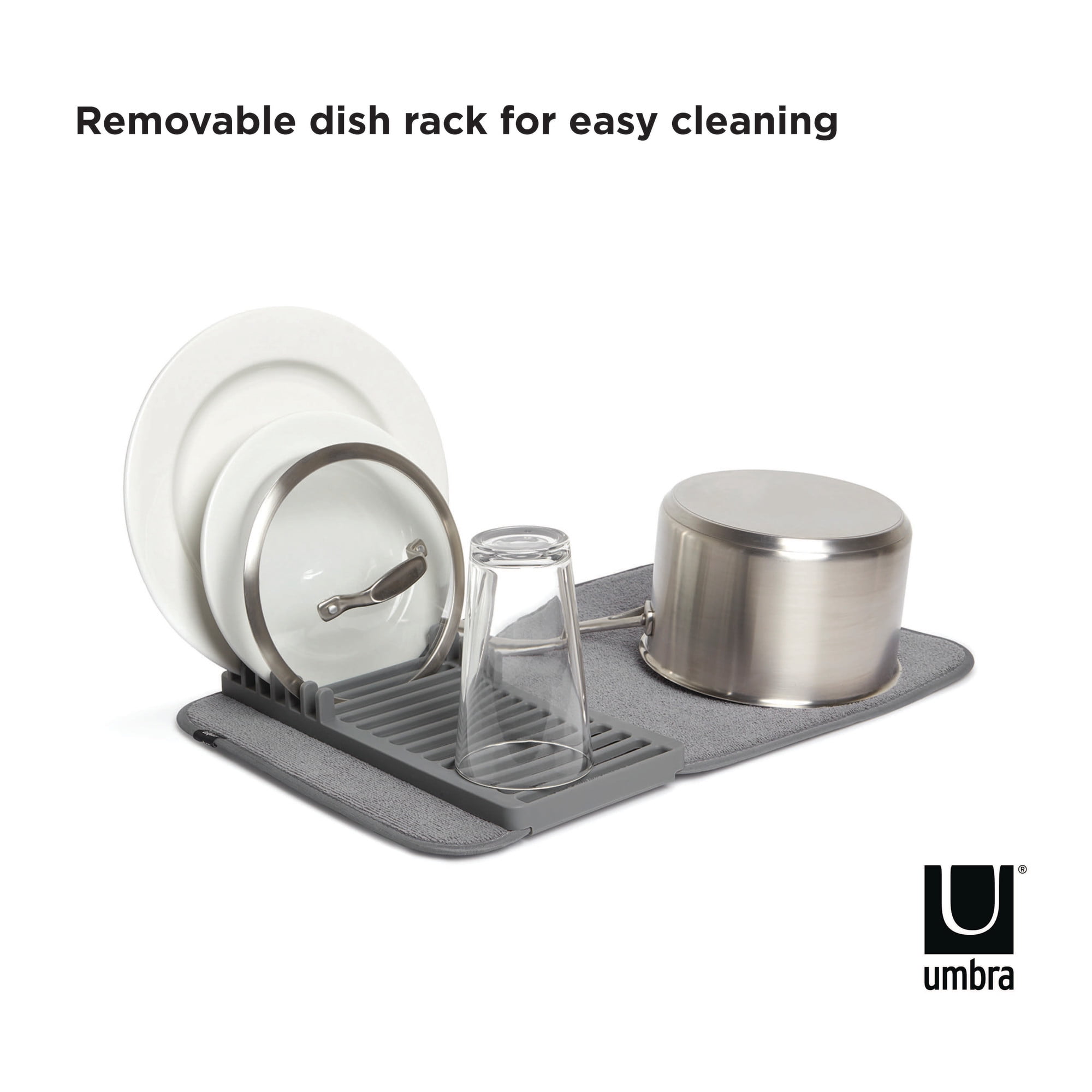 Plastic Udry Dish Drying Mat White - Umbra : Target