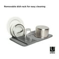 thumbnail image 5 of Umbra Udry Mini Dish Drying Rack & Microfiber Dish Mat - Space-Saving Lightweight Design Folds Up For Easy Storage 20 X 13 Inches, 5 of 13