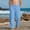 Blue, variant on Boys Cotton Linen Pants, Elastic Waist Quick Dry with Pockets Summer Casual Pants Gray 12