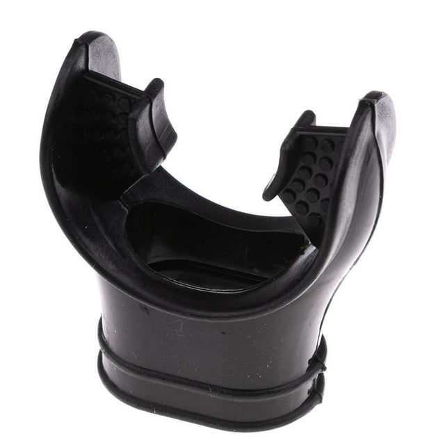 Almencla Tube de Respiration en Silicone pour Plongée Embout de Tuba Régulateur de Plongée Noir 1 Noir