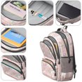 thumbnail image 3 of Unicorn and Wing Pink Pattern Backpack for School, Cute School Bag with Adjustable Shoulder Straps and Padded Back, 16.9"x12.6"x5.9", 3 of 4