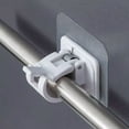 thumbnail image 4 of 10X No Drill Self Adhesive Curtain Rod Bracket Drapery Hook Bracket Fix Rod Hold, 4 of 6