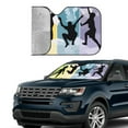 thumbnail image 4 of XMXY Car Sun Shade Windshield, Free Fun Jump Automotive Front Window Sun Visor for Cars SUV Trucks, Medium Size, 4 of 8