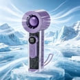 thumbnail image 1 of Ventilador portátil de mano con pantalla digital de alta velocidad y batería recargable por USB, pequeño ventilador de escritorio para hogar, oficina, exteriores y viajes., 1 of 6