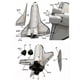 thumbnail image 3 of ZHAOCHENG Transbordador espacial Modelo de papel del transbordador espacial Modelo de papel recubierto brillante para niños adultos, 3 of 4