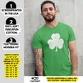 thumbnail image 3 of Irish Green Shamrock T-Shirt Vintage Style Distressed Heather St Patricks Day Ireland Pride Charcoal, Medium, 3 of 3