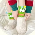 thumbnail image 2 of Crazy Funny Fuzzy Silly Socks for Women,Girls Fluffy Slipper Novelty Fun Socks,Men Cute Cozy Soft Animal Sock, 2 of 5