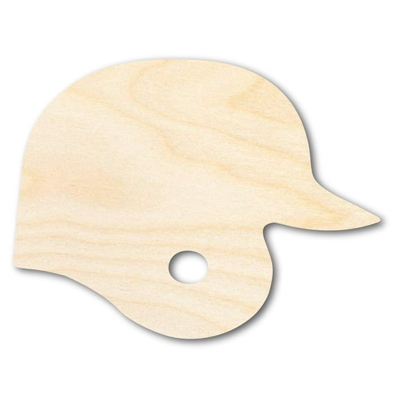 Unfinished Wood Baseball Helmet Shape 8" / 1/4"