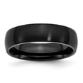 thumbnail image 2 of Auriga Stainless Steel Brushed Black IP-plated 6 mm Band for Women Size 13, 2 of 6