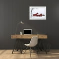 thumbnail image 3 of Wilson, Gerry 24x19 White Modern Wood Framed Museum Art Print Titled - Red Winter Barn, 3 of 4