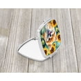 thumbnail image 2 of Pomeranian in Sunflowers Compact Mirror 2.75 in x 3 in, 2 of 4