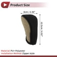 thumbnail image 4 of Cubierta de pomo de cambio de marcha Unique Bargains Universal para automóvil SUV camión RV protector de palanca de cambios con cremallera PU poliéster beige, 4 of 7
