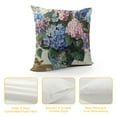 thumbnail image 4 of Chilfamy Hydrangea Flower Throw Pillow Cover Vintage Blue Purple Floral Jar Watercolor Decorative Couch Pillow Cushion Case for Outdoor Patio Living Room Bedroom Decor 22x22in, 4 of 5