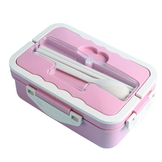 Fiambrera infantil con 3 compartimentos, 2 cubiertos, 1000 ml, hermética para guardería, Bento Box Boy, apta para microondas
