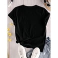 thumbnail image 3 of A Casual Valentine'S Day T-Shirt for Women with a Crew Neck Printed with a Friend Chasing Playful Motif, Regular Fit, Slight Stretch Knit, All-Season Pullover Tee For Adult, Men, Women, Teen, Teenage, 3 of 8