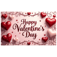 thumbnail image 1 of Valentines Day Party Decoration Banner Photo Booth Romantic Display Background Wedding Backdrop Love Celebration Event Home Decor, 1 of 3