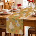thumbnail image 5 of Yellow Gourd Table Runner 72 Inches, Spring Floral Farmhouse Botanical Bed Runner Dresser Scarves Tabletop for Indoor Outdoor Parties/Ceremony/Banquet, 18" x 72", 5 of 9