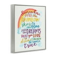 thumbnail image 3 of Stupell Industries Somewhere Over the Rainbow With Rainbow Graphic Art Gray Framed Art Print Wall Art, 24x30, by Erica Billups, 3 of 5