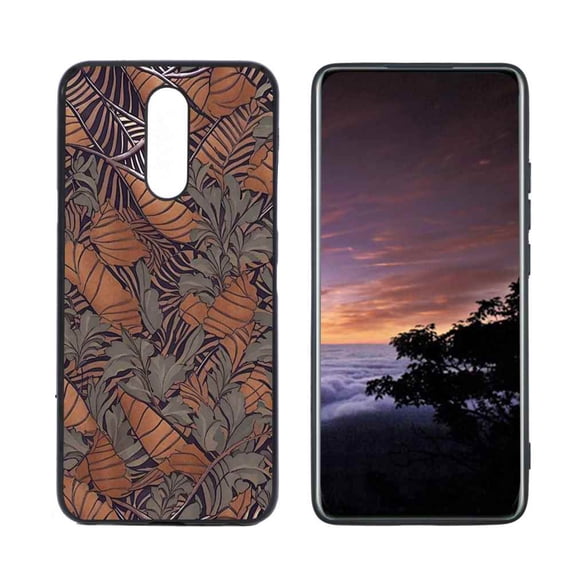 Ivy-Floral-9 Phone Case, Degined for LG X4 Case Men Women, Flexible Silicone Shockproof Case for LG X4