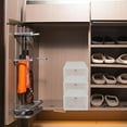 thumbnail image 2 of 5pcs Shoes Boxes Drawer Type Stackable Plastic Shoes Storage Case Shoe Container, 2 of 5