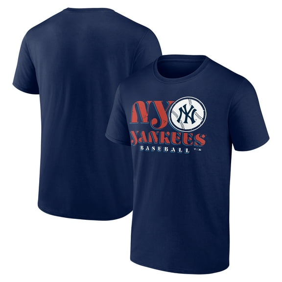 Men's  Navy New York Yankees Bodega Paint T-Shirt