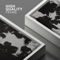 thumbnail image 4 of IDEA4WALL Framed Canvas Wall Art Ink Splashes Abstract Brushstroke Patterns Paint Modern Art Minimalist Relax/Calm Grey Black and White Print for Living Room, Bedroom, Office - 16"x24" White, 4 of 5