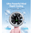 thumbnail image 3 of Diveblues Handheld Fan – 4000mAh Rechargeable Turbo Mini Fan, 5-Speed Personal Cooling for Travel & Outdoor Use, 3 of 8