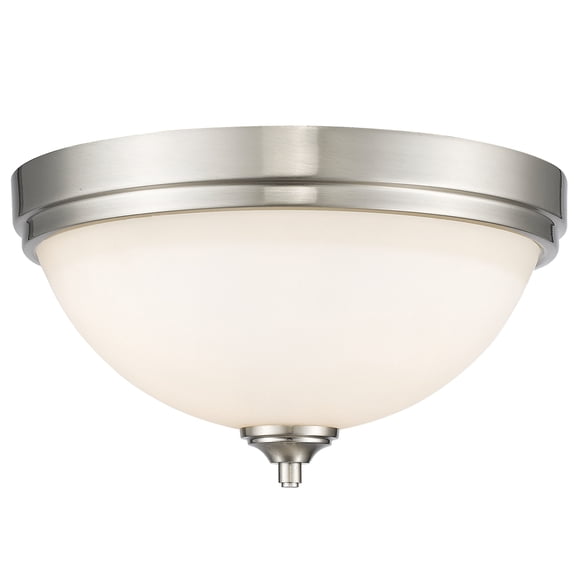 Zlite 435F3-BN 15 x 8.25 in. Bordeaux Brushed Nickel Flush Mount