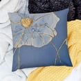 thumbnail image 2 of SHANXI Throw Pillow Covers Simple Style Flower Blue Print Cushion Cover Soft Pillow Cases for Home Sofa Bed Chair Car Office Decorative 20x20in, 2 of 5