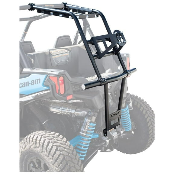Tusk UTV Rear Bumper, Cargo Rack, and Spare Tire Carrier For Can-Am Maverick Sport Max 1000R DPS 2019-2022