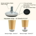 thumbnail image 4 of M6 x 10 x 30mm Leveling Feet Adjustable Leveler Protector for Table Leg 8pcs, 4 of 7