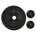 thumbnail image 2 of Speaker Cone Drum Paper, Water Absorption Easy Installation Subwoofer Speaker Drum Paper 1 Inch Inner Diameter Rubber Surround Black  for Speaker Accessories, 2 of 7