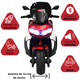 thumbnail image 3 of Motocicleta Montable Eléctrica para Niños JOYKOO 6V Luces Sonido USB Bluetooth - Rojo, 3 of 7