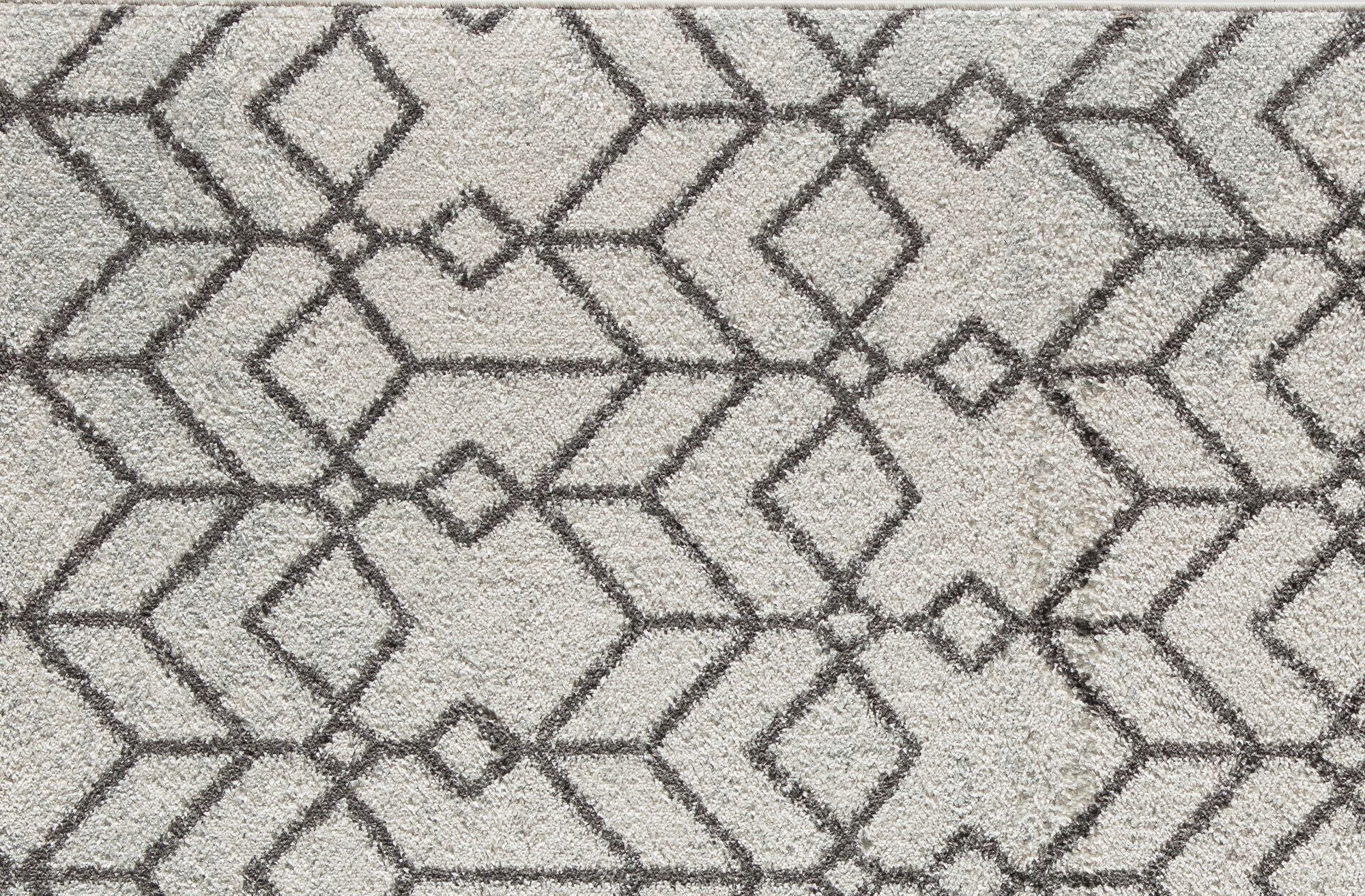 Mason Brooks Ryder KN30B Candle White Moroccan Tribal White Area Rug, 2'6" x 4'