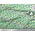 thumbnail image 3 of Soimoi Blue Silk Fabric Floral Print Fabric by The Yard 42 Inch Wide, 3 of 3