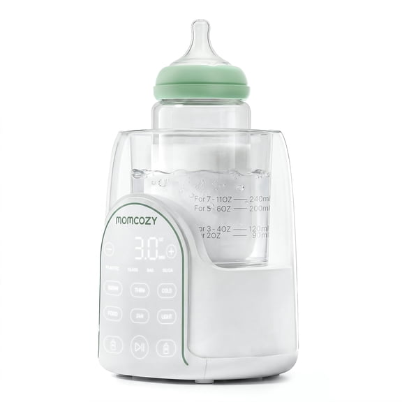 Calentador de biberones Momcozy NightPro libre de BPA con luz nocturna
