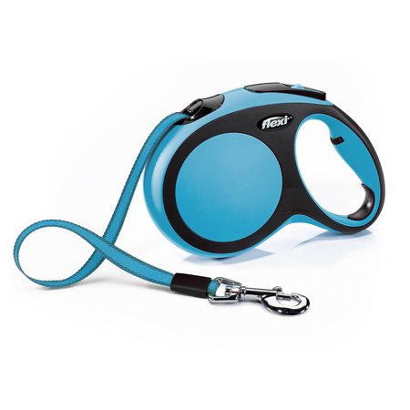 UPC: 0840317106398 | Flexi New Comfort Large Tape Retractable Dog Leash  16 ft  Blue (For Dogs up to 132 lbs)